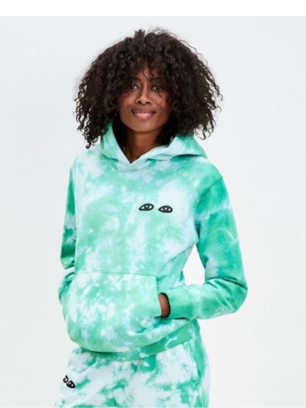 Clare V • Tie Dye Eyes Hoodie Sweatshirt